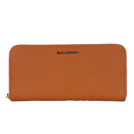 Baldinini Trend Orange Leather Wallet