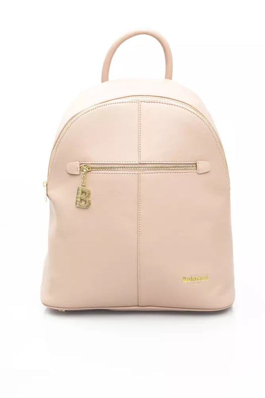 Pink Polyethylene Backpack
