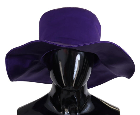 Purple Silk Stretch Top Hat