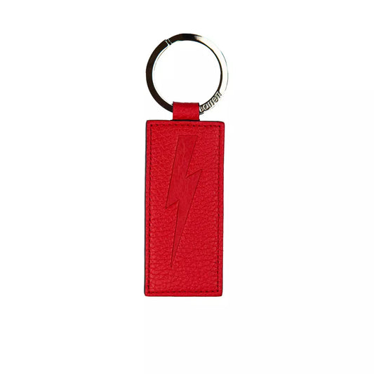Red Leather Keychain